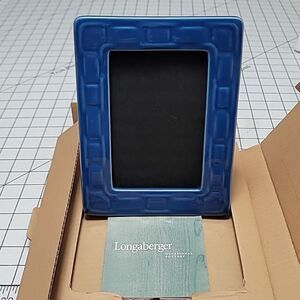 Longaberger Woven Traditions NIB#3 - 4" x 6" Picture Frame Cornflower‎ Blue